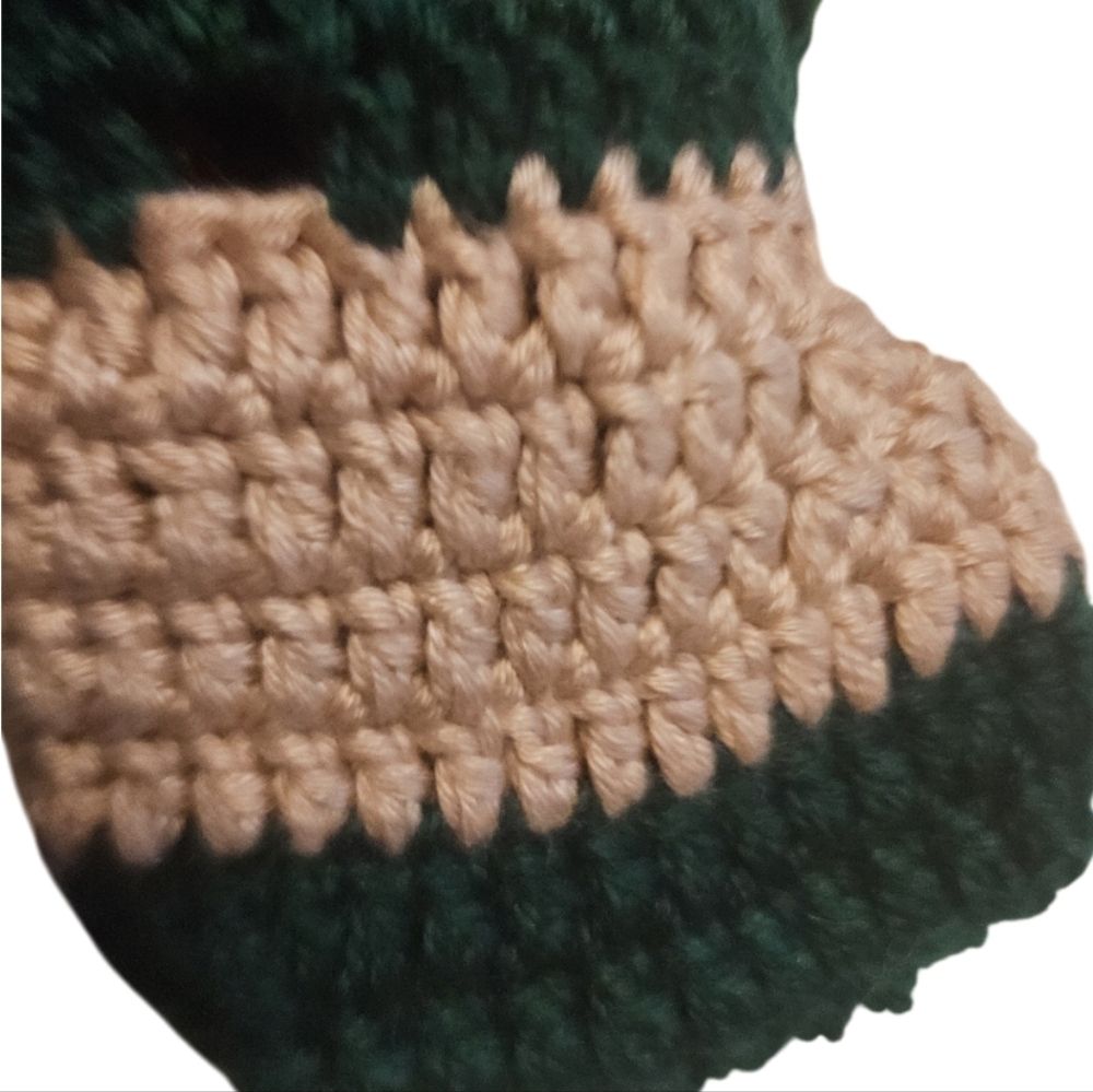 Hand Crafted Newborn 3-pc Set Crochet Photography props Hat diaper cover-up boot - Picture 15 of 17